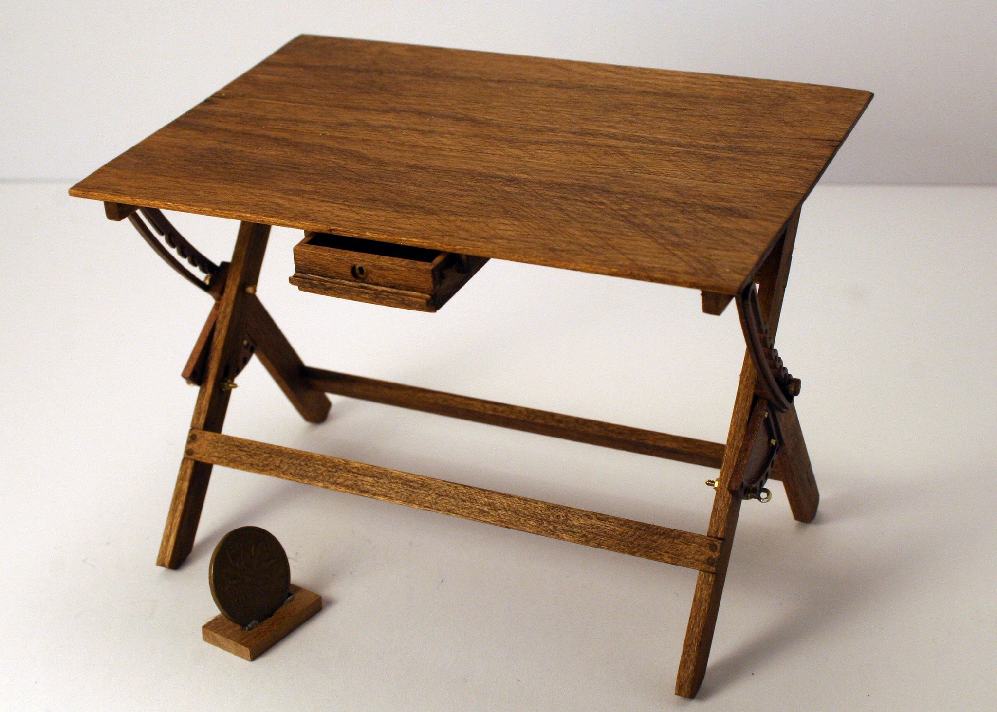 Vintage Wood Drafting Table