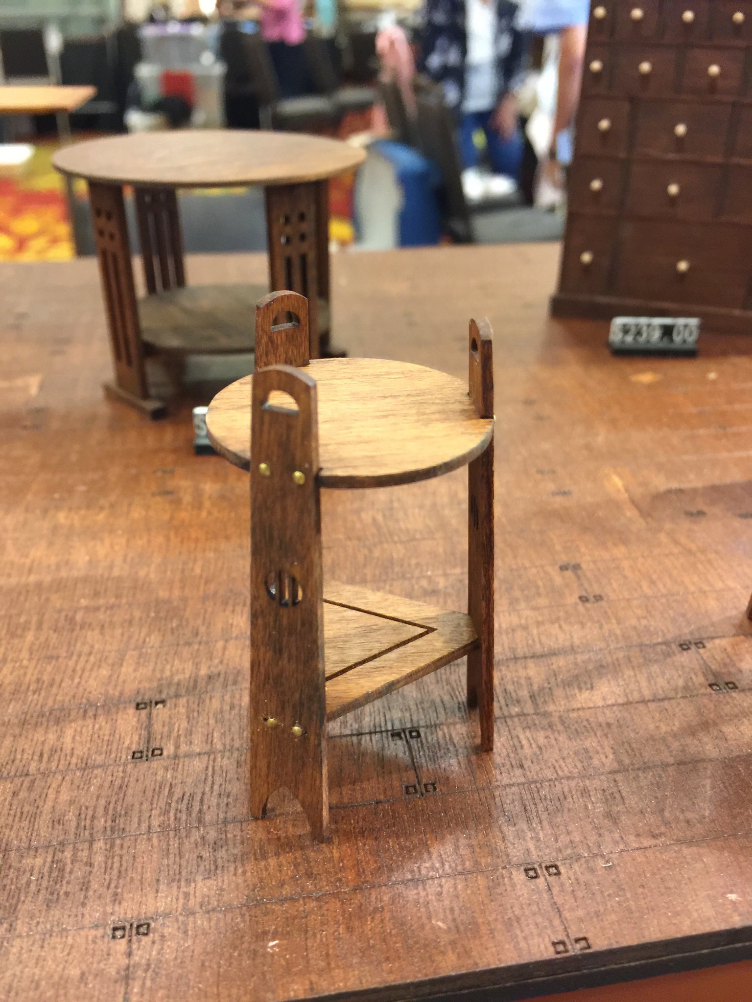 Arts and Crafts Padouk Pedestal table